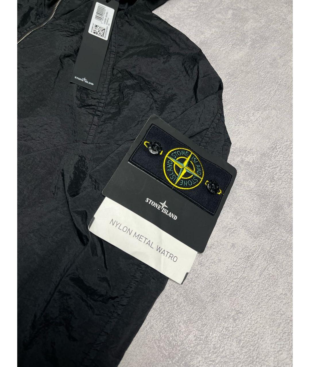 STONE ISLAND Черная полиамидовая куртка, фото 5