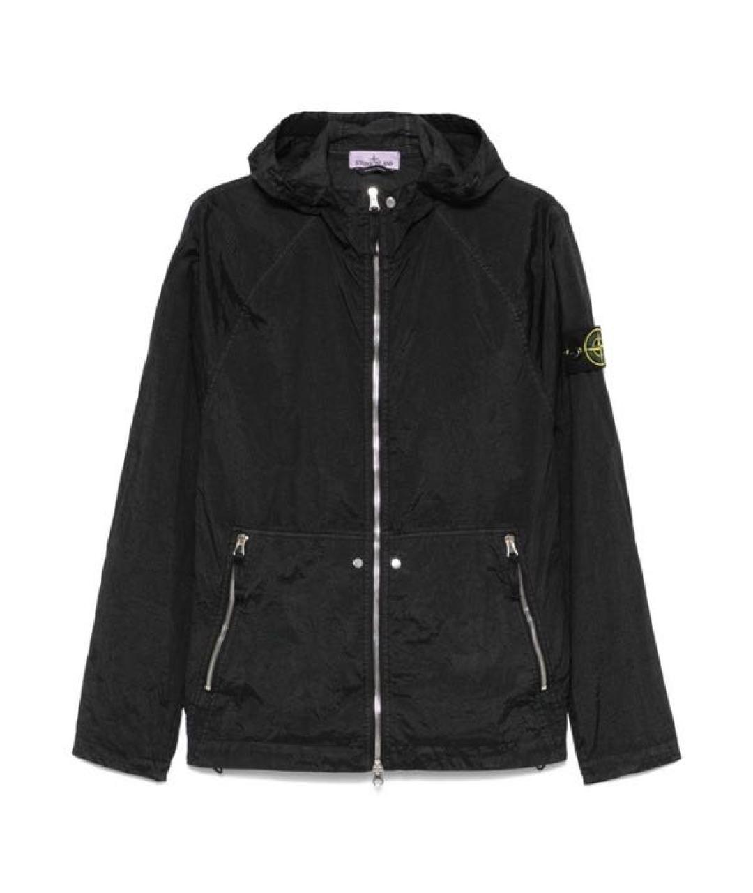 STONE ISLAND Черная полиамидовая куртка, фото 1