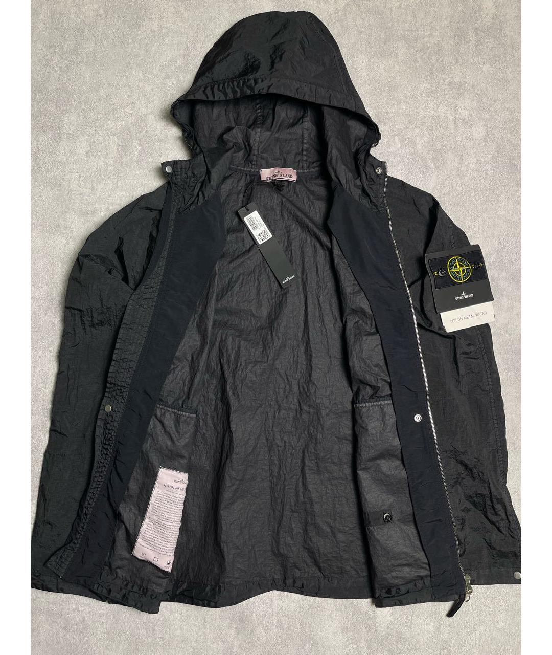 STONE ISLAND Черная полиамидовая куртка, фото 3