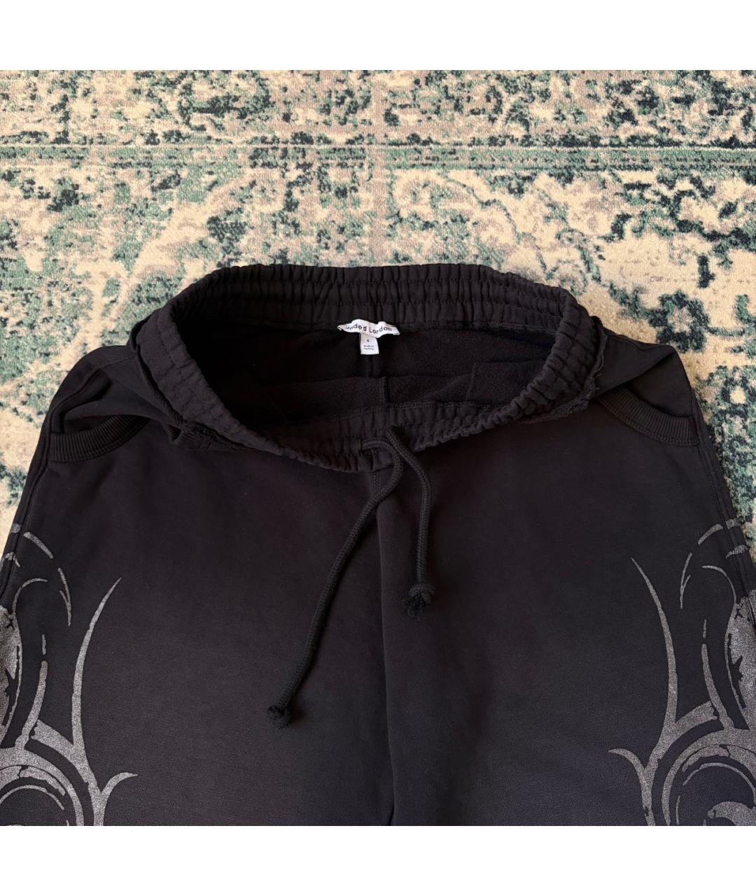 JADED LONDON Черные хлопковые спортивные брюки и шорты, фото 6