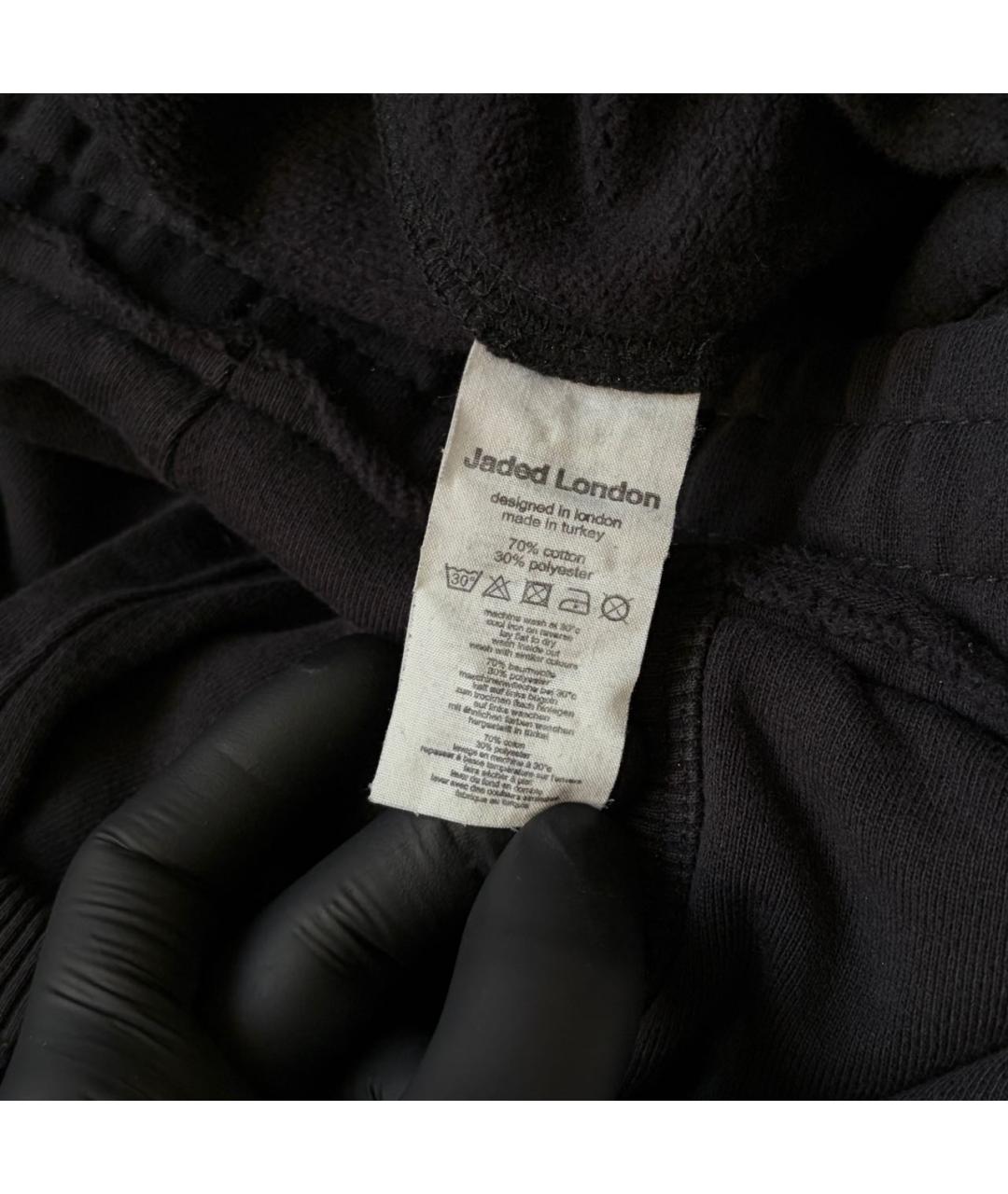 JADED LONDON Черные хлопковые спортивные брюки и шорты, фото 7