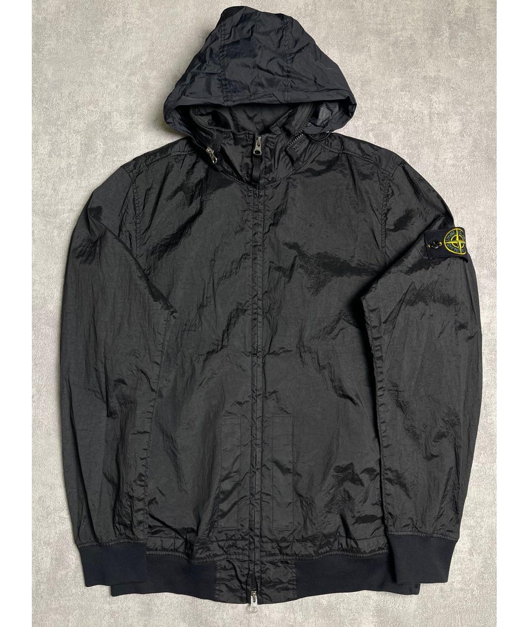 STONE ISLAND Черная полиамидовая куртка, фото 2