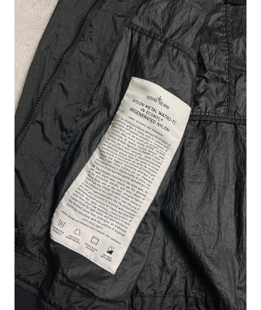 STONE ISLAND Черная полиамидовая куртка, фото 7