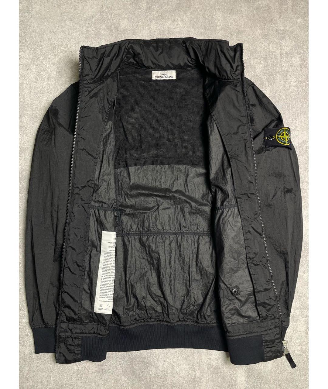 STONE ISLAND Черная полиамидовая куртка, фото 4