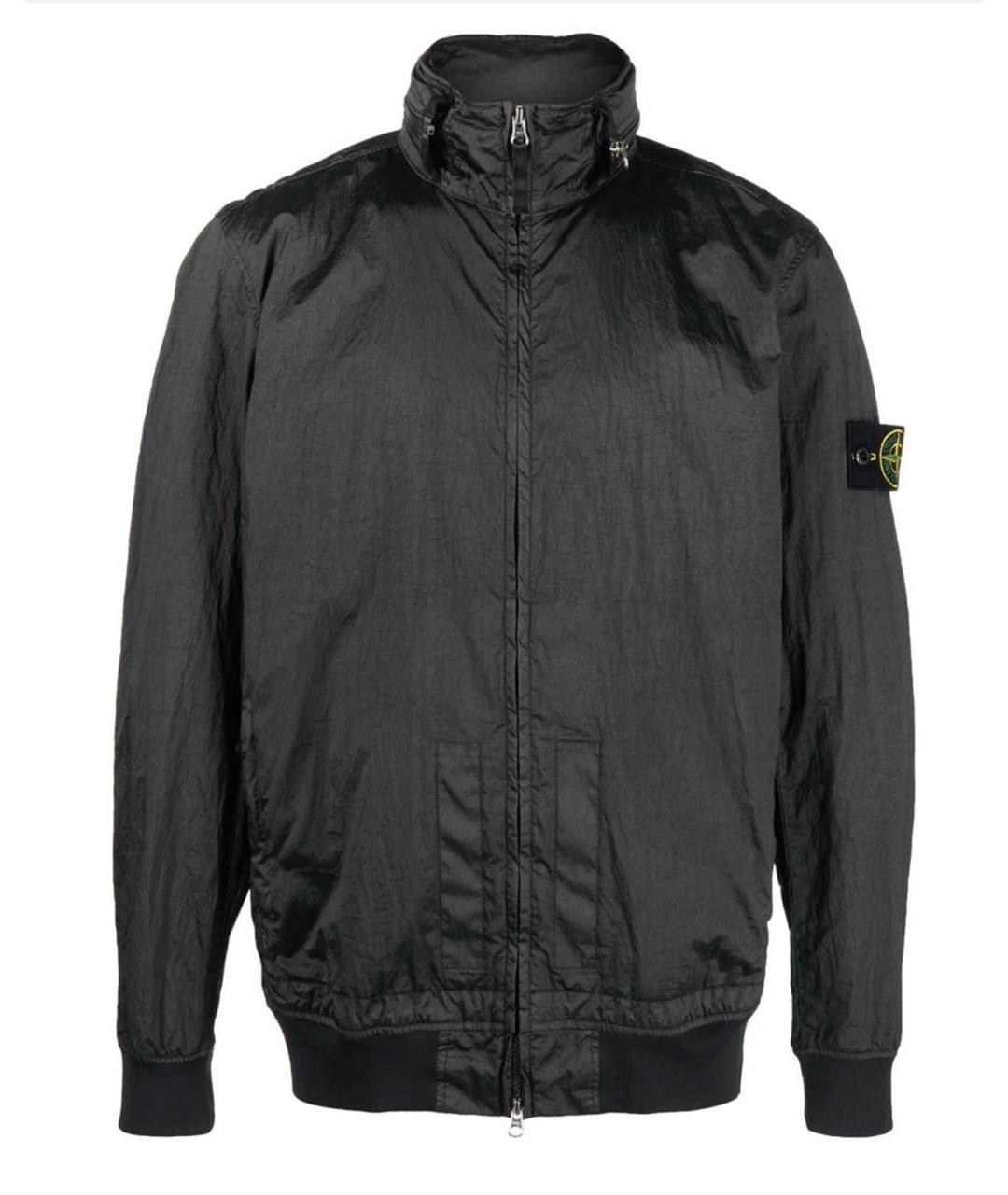 STONE ISLAND Черная полиамидовая куртка, фото 1