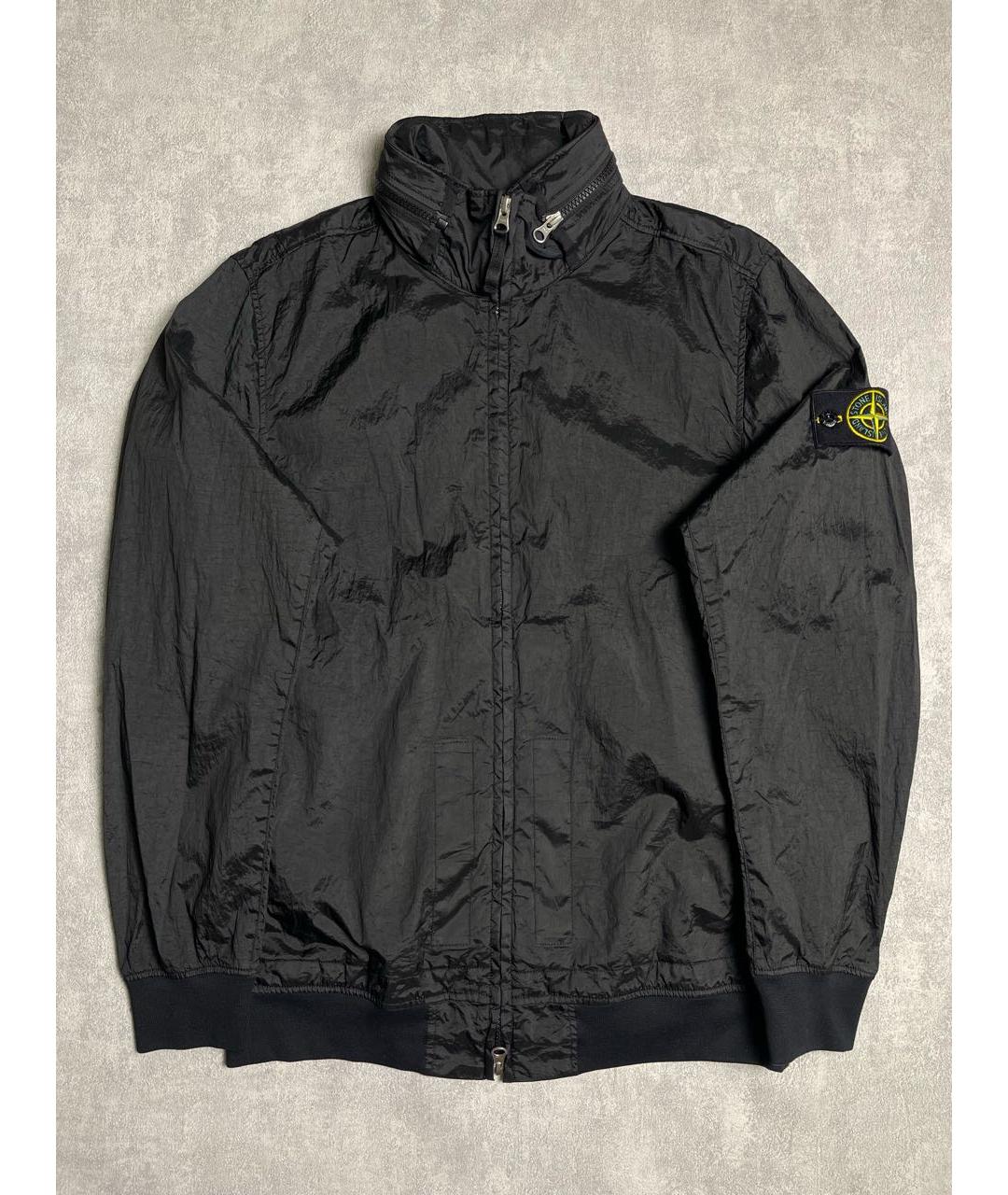 STONE ISLAND Черная полиамидовая куртка, фото 3