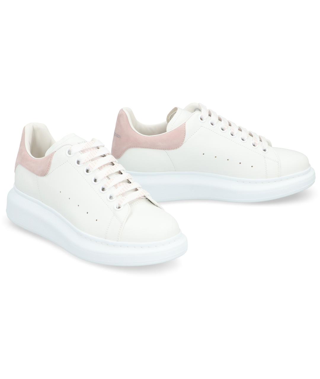 ALEXANDER MCQUEEN Белые кожаные кроссовки, фото 3