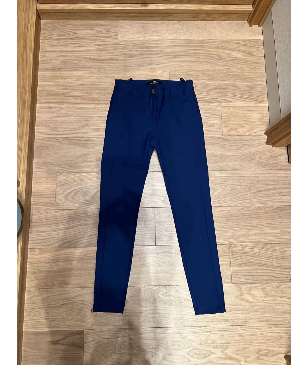 ELISABETTA FRANCHI Синий полиамидовый костюм с брюками, фото 7