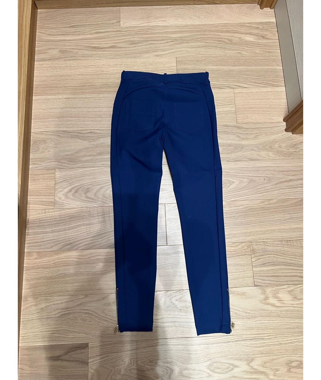 ELISABETTA FRANCHI Синий полиамидовый костюм с брюками, фото 2