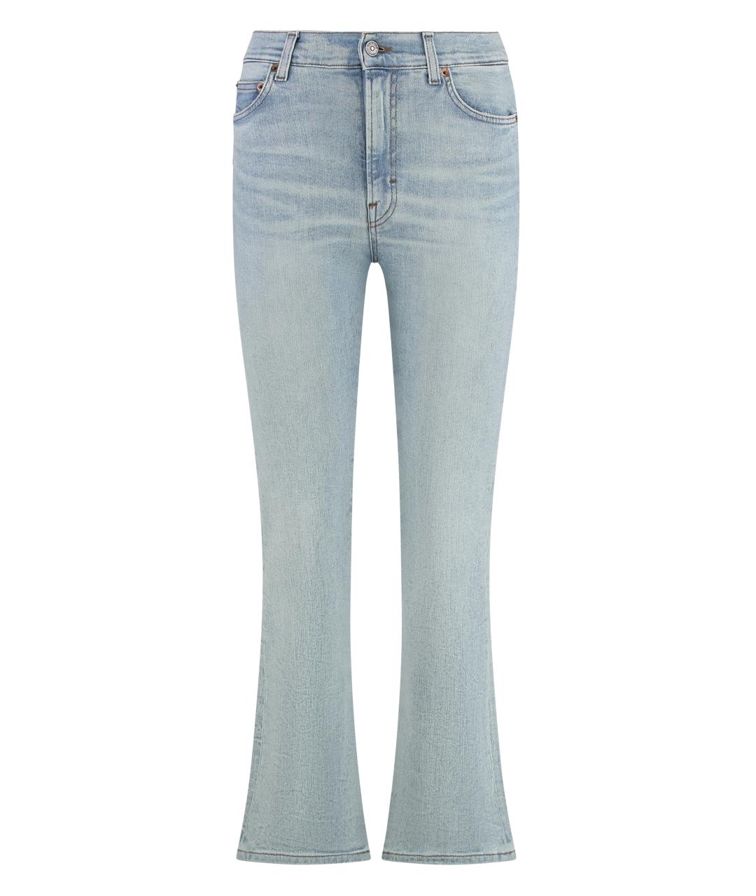 HAIKURE Синие хлопковые джинсы клеш, фото 1