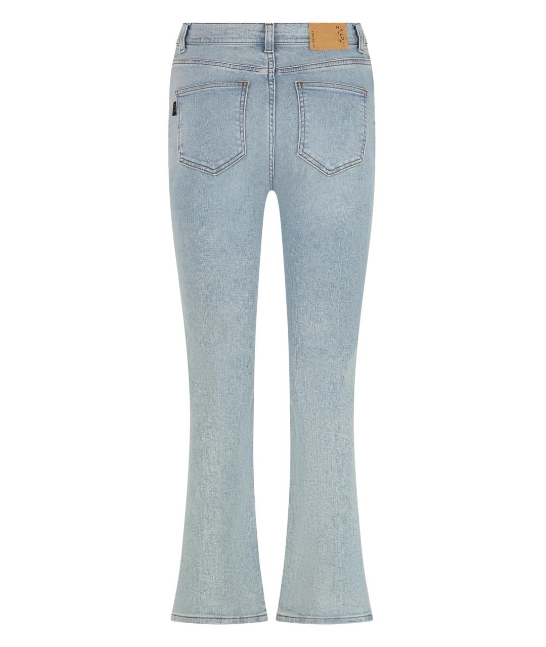 HAIKURE Синие хлопковые джинсы клеш, фото 2