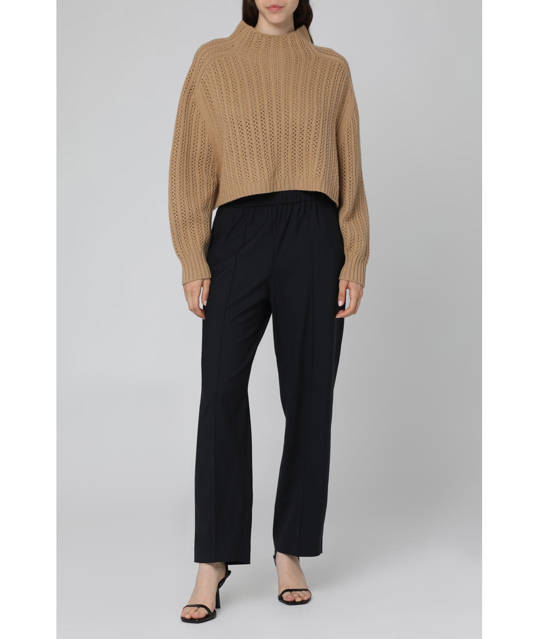 MAX MARA Бежевый шерстяной джемпер / свитер, фото 3