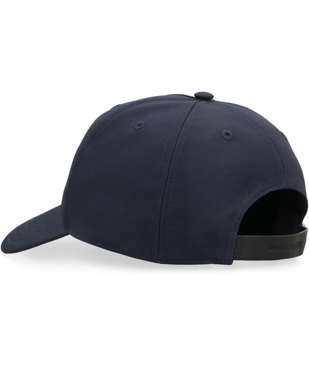 ALEXANDER MCQUEEN Темно-синяя синтетическая кепка/бейсболка, фото 3