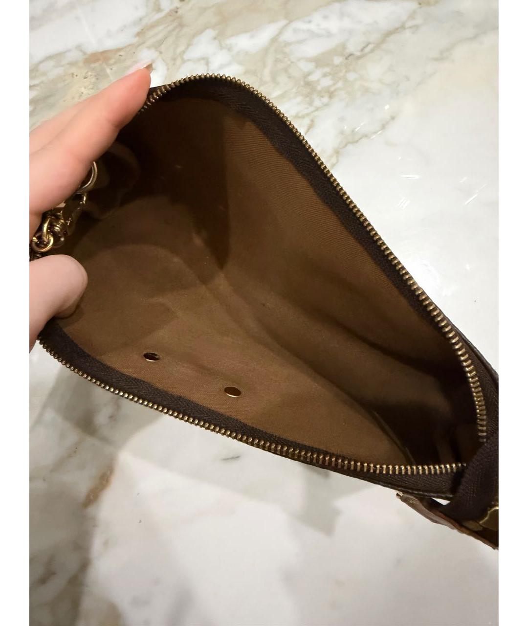 LOUIS VUITTON Коричневая сумка с короткими ручками, фото 5