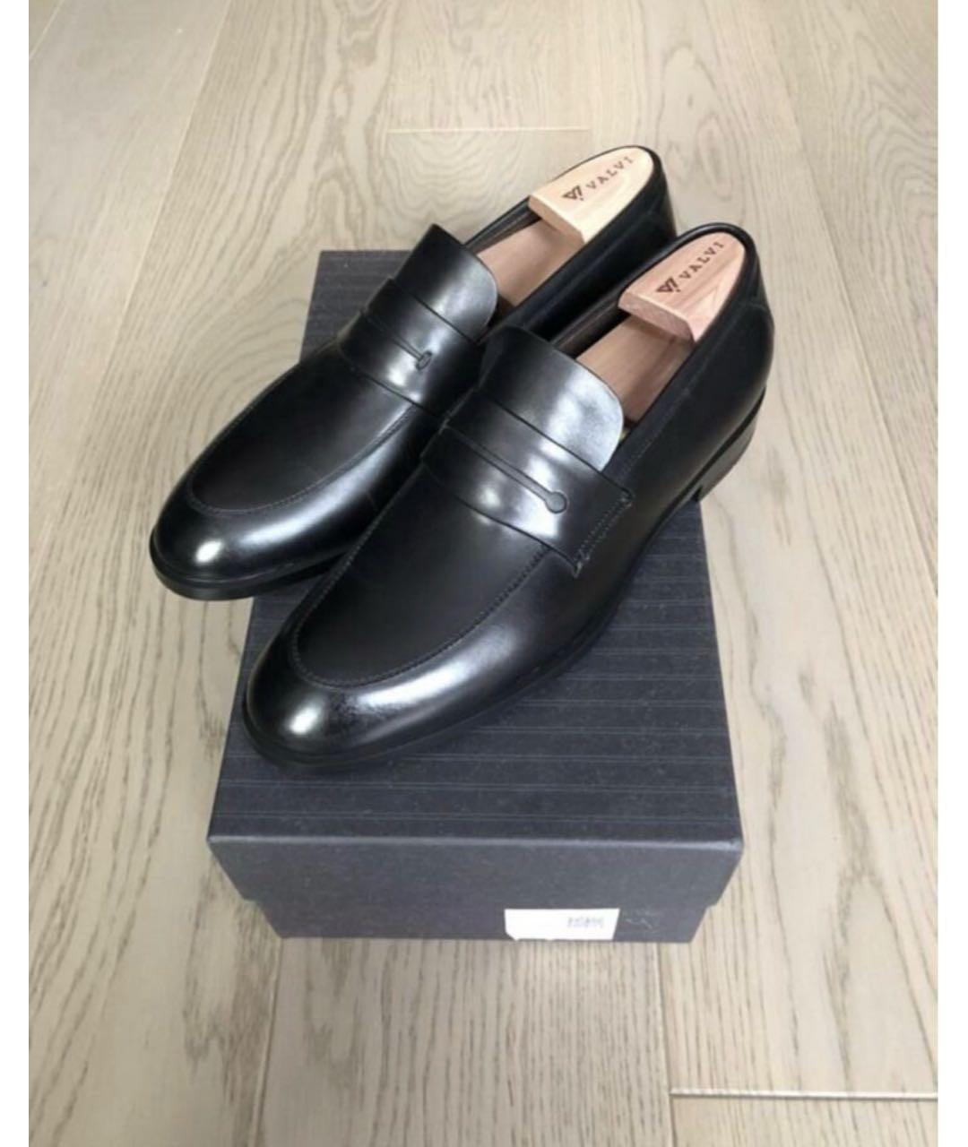 ERMENEGILDO ZEGNA XXX Черные кожаные лоферы, фото 5