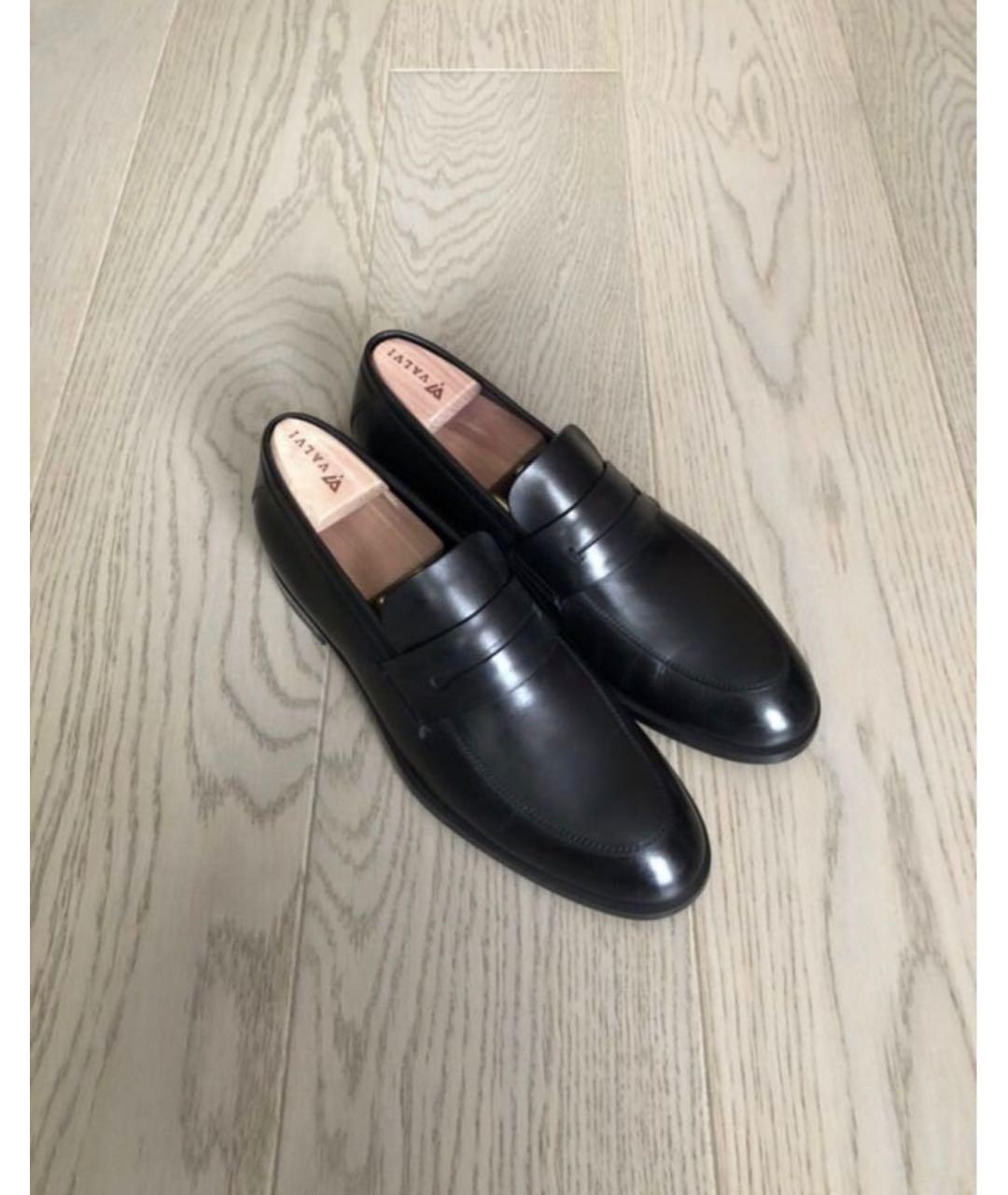 ERMENEGILDO ZEGNA XXX Черные кожаные лоферы, фото 7