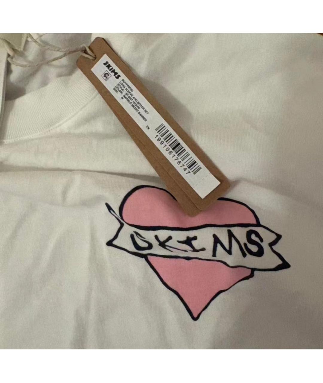 SKIMS Белая пижама, фото 6