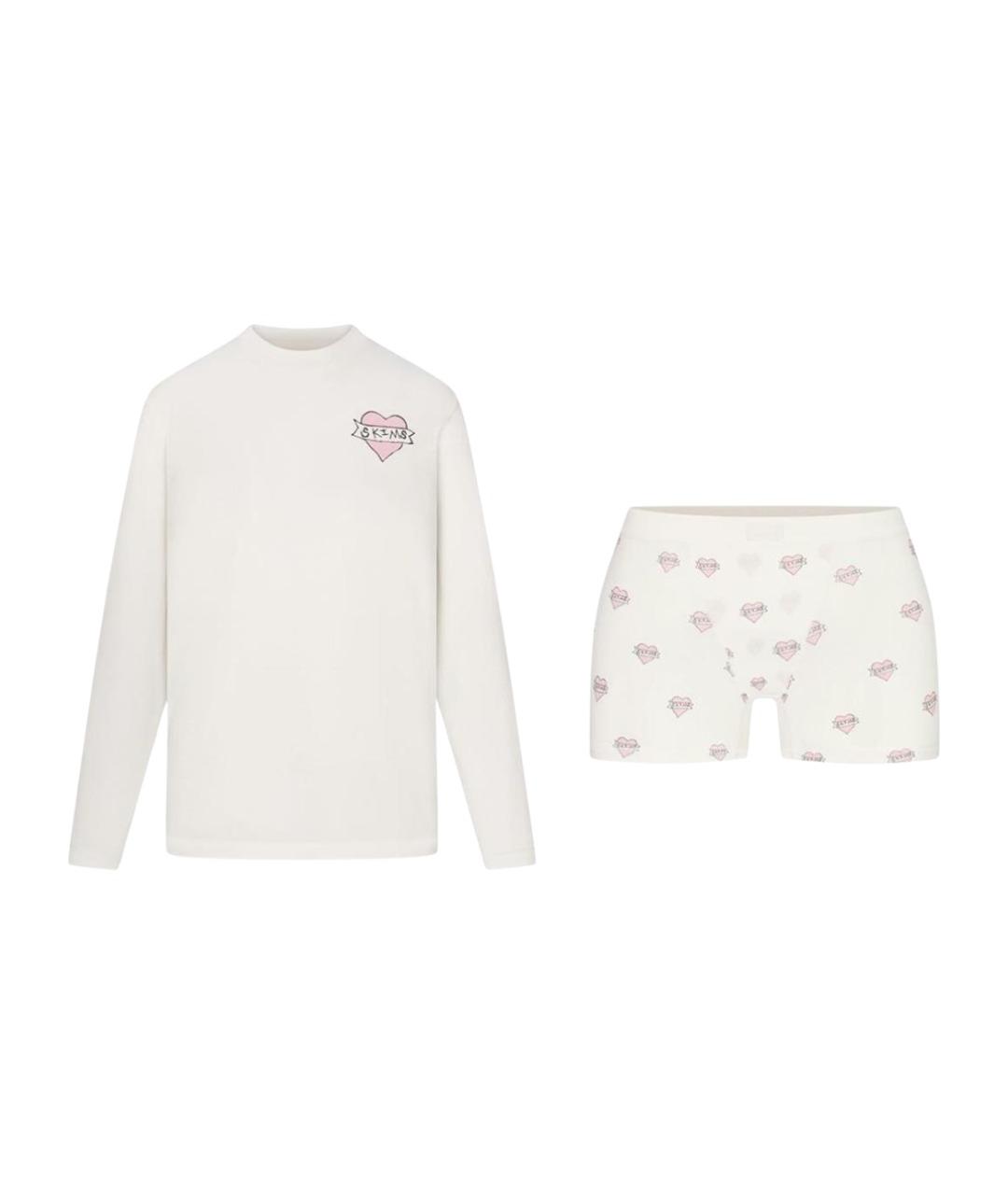 SKIMS Белая пижама, фото 1