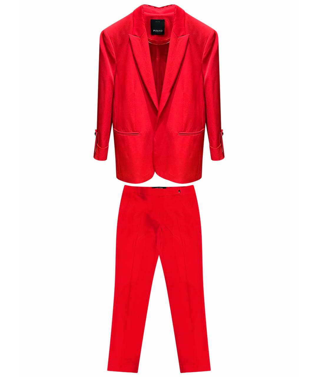 PINKO Красный полиэстеровый костюм с брюками, фото 1