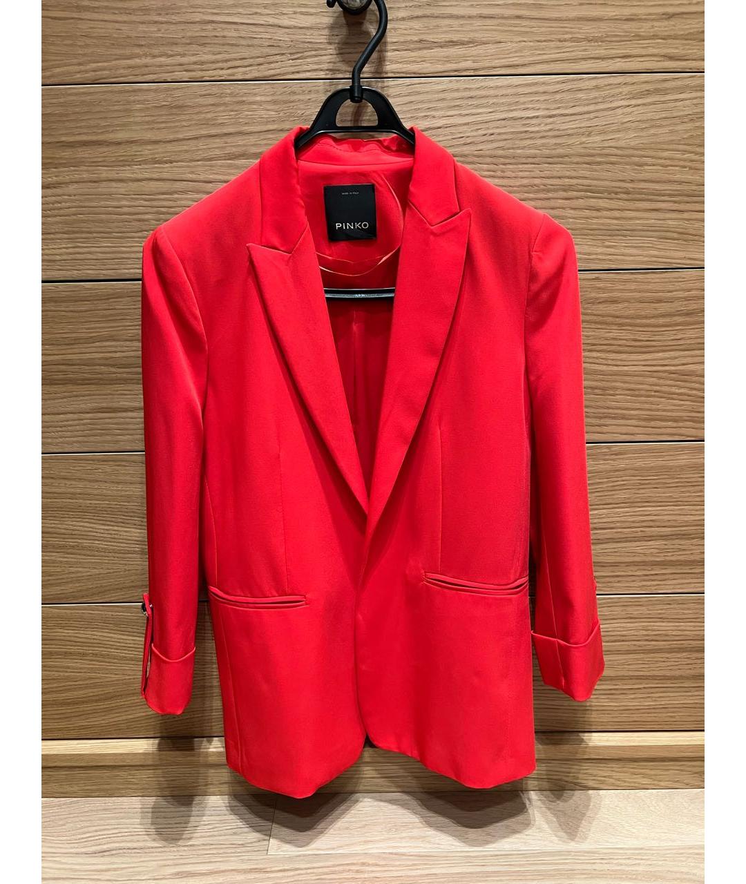 PINKO Красный полиэстеровый костюм с брюками, фото 6