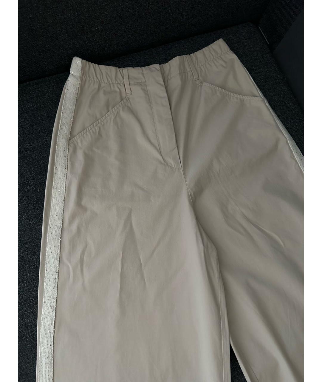 LORENA ANTONIAZZI Бежевые брюки широкие, фото 3