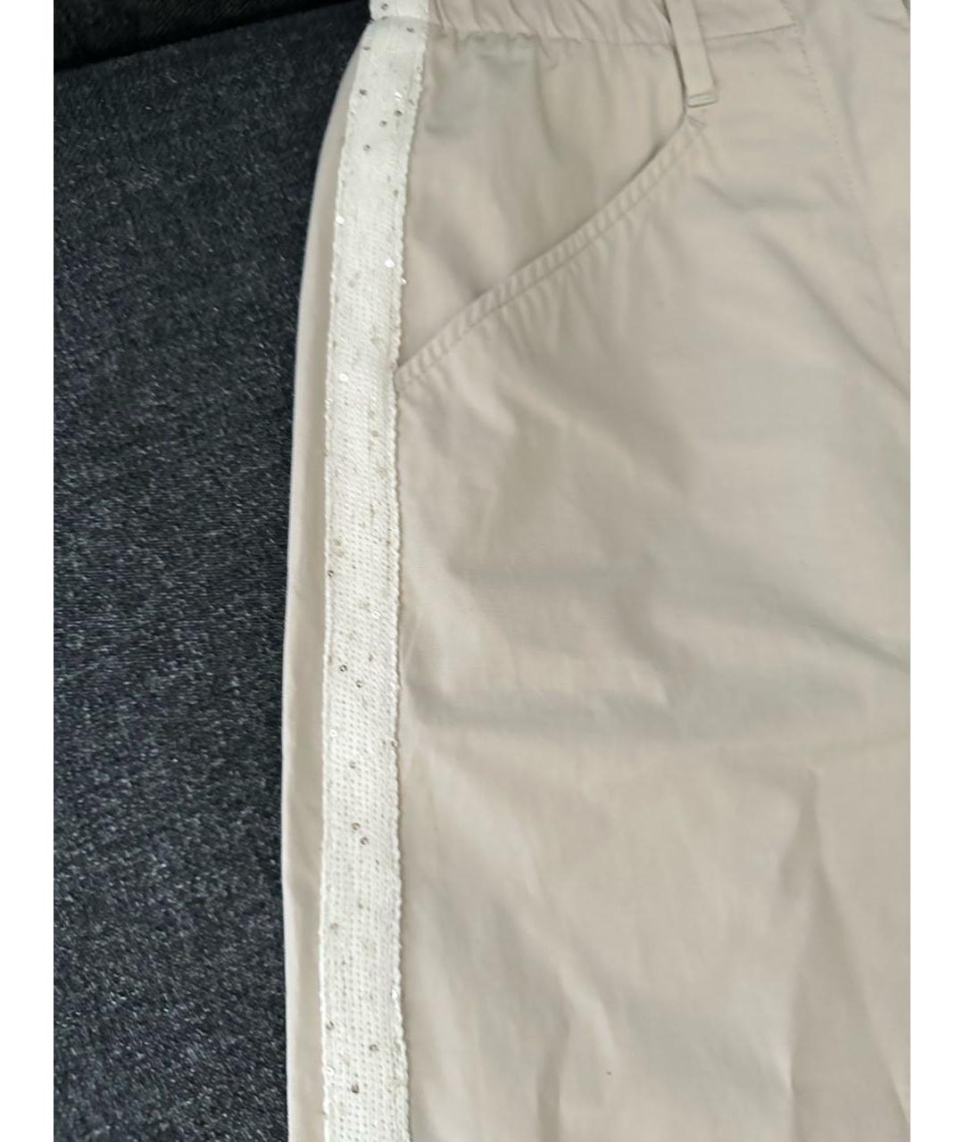 LORENA ANTONIAZZI Бежевые брюки широкие, фото 6