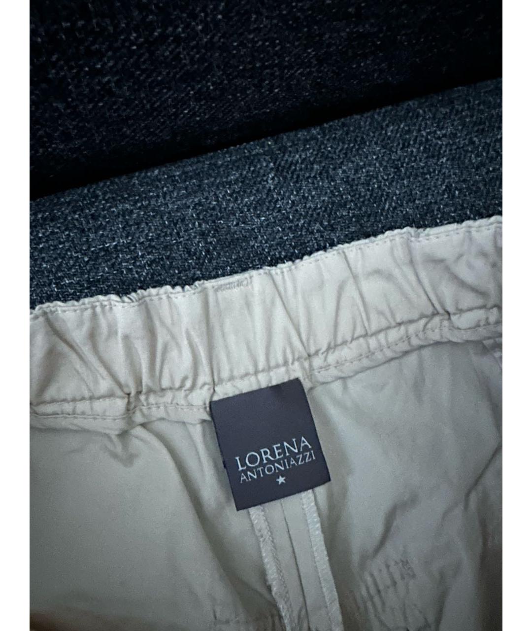 LORENA ANTONIAZZI Бежевые брюки широкие, фото 4