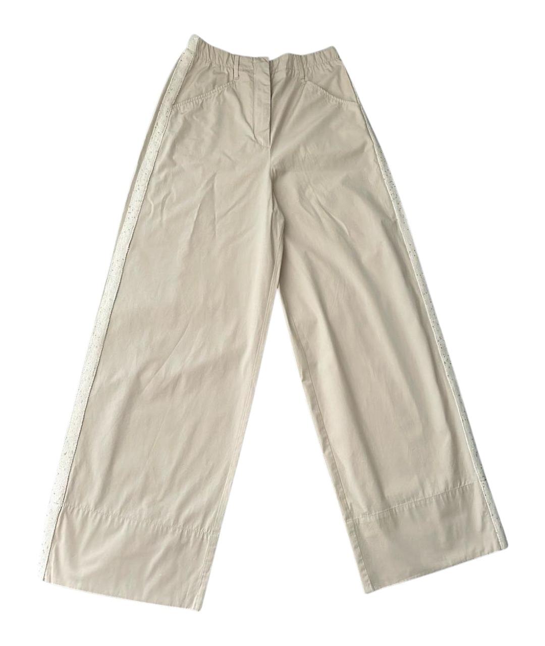 LORENA ANTONIAZZI Бежевые брюки широкие, фото 1