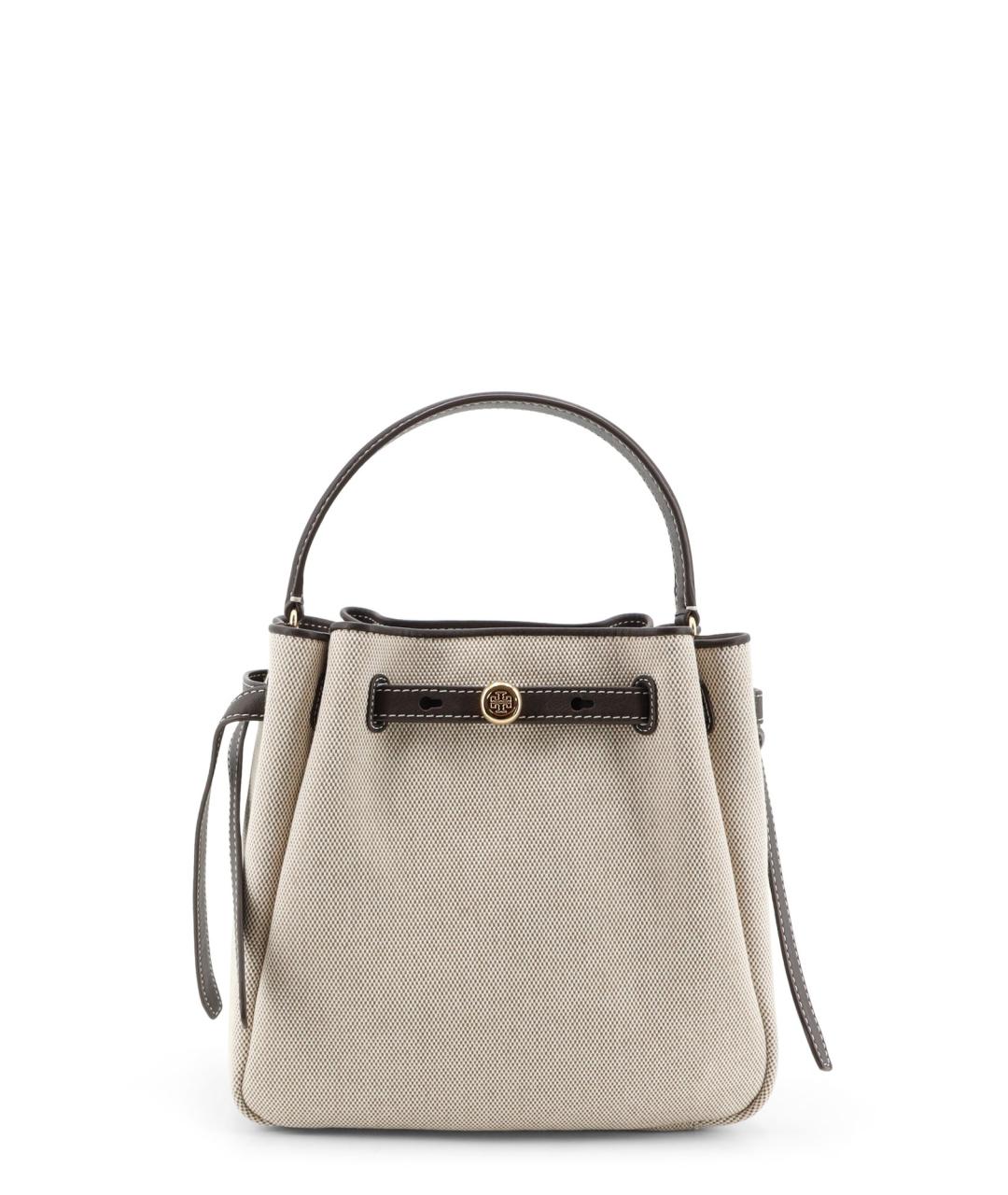 TORY BURCH Серая тканевая сумка тоут, фото 1