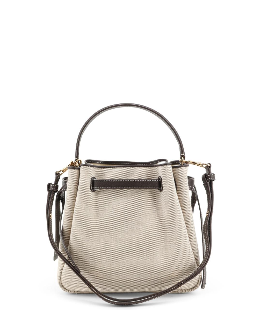 TORY BURCH Серая тканевая сумка тоут, фото 2