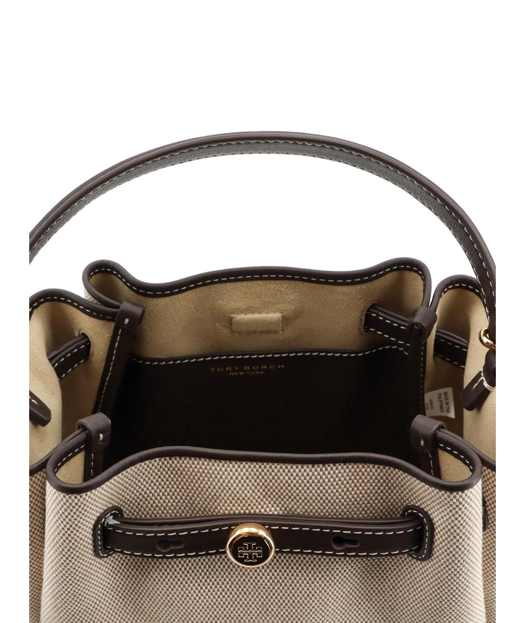 TORY BURCH Серая тканевая сумка тоут, фото 4