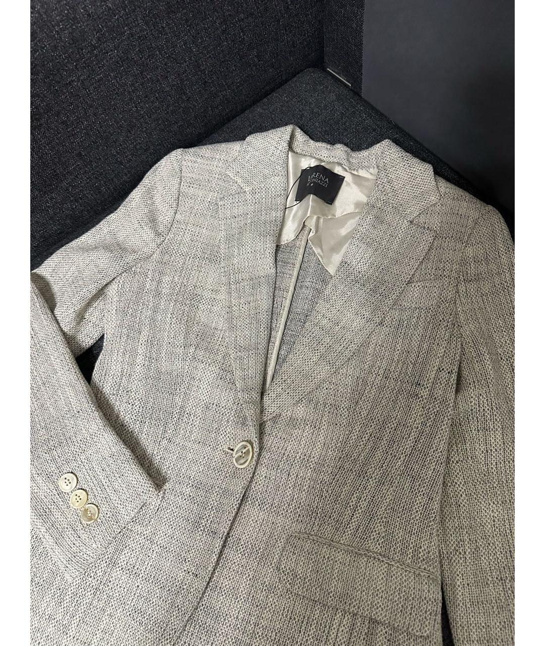 LORENA ANTONIAZZI Серый жакет/пиджак, фото 2