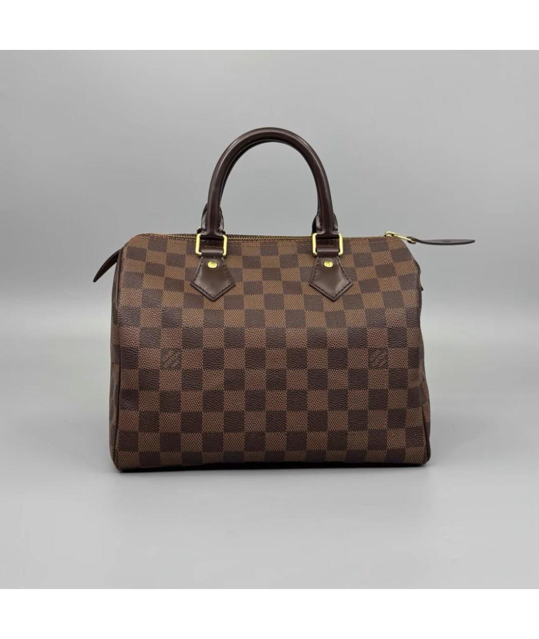 LOUIS VUITTON Коричневая сумка с короткими ручками, фото 9