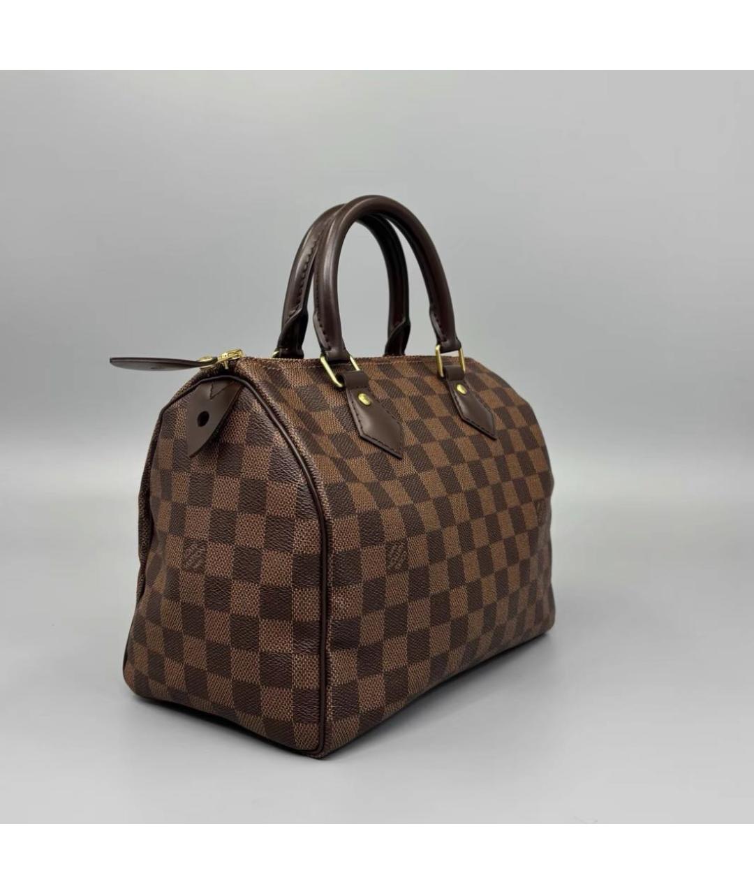 LOUIS VUITTON Коричневая сумка с короткими ручками, фото 6