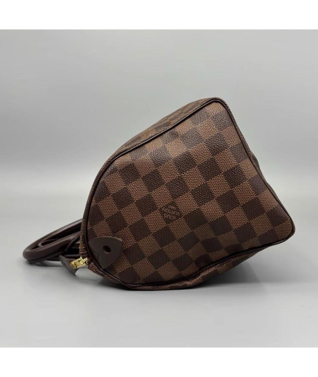 LOUIS VUITTON Коричневая сумка с короткими ручками, фото 4