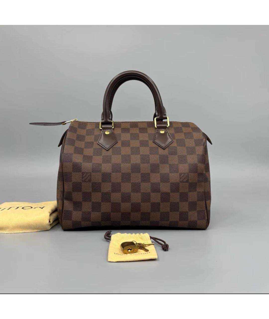 LOUIS VUITTON Коричневая сумка с короткими ручками, фото 2