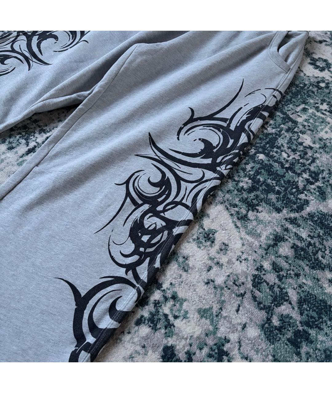 JADED LONDON Серые хлопковые спортивные брюки и шорты, фото 3