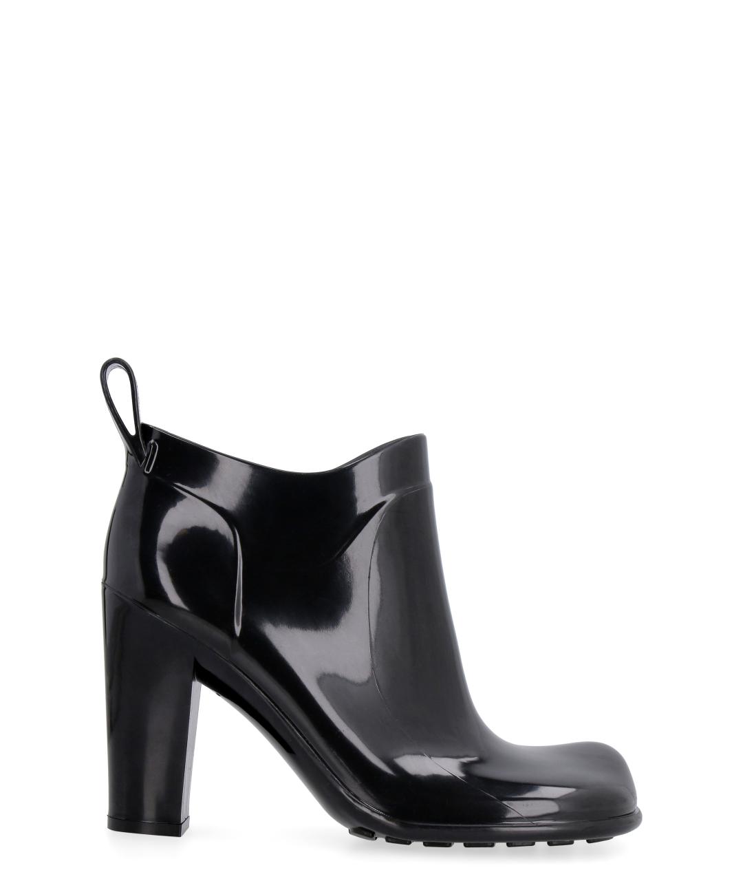 BOTTEGA VENETA Черные резиновые ботильоны, фото 1