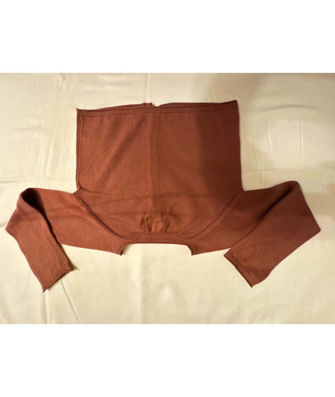 BONPOINT Коричневый хлопковый жакет / жилет, фото 4