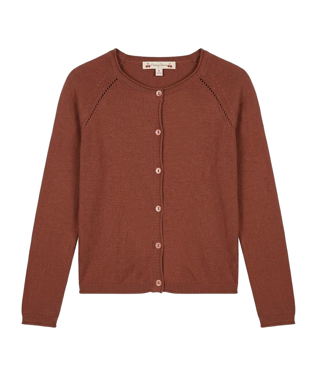 BONPOINT Коричневый хлопковый жакет / жилет, фото 1