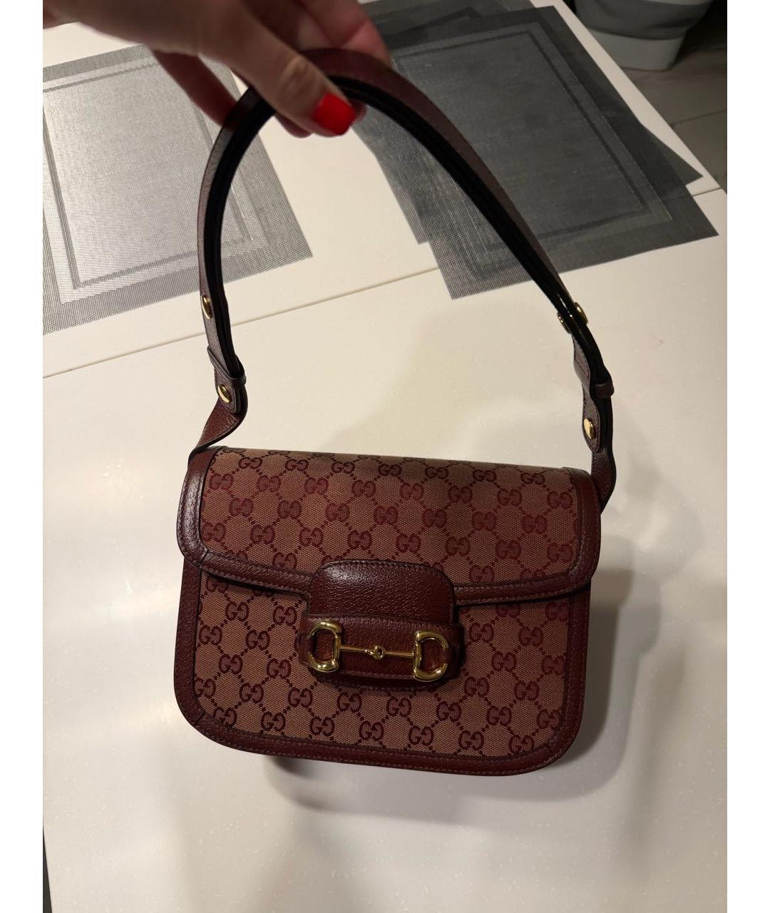 GUCCI Бордовая сумка через плечо, фото 2