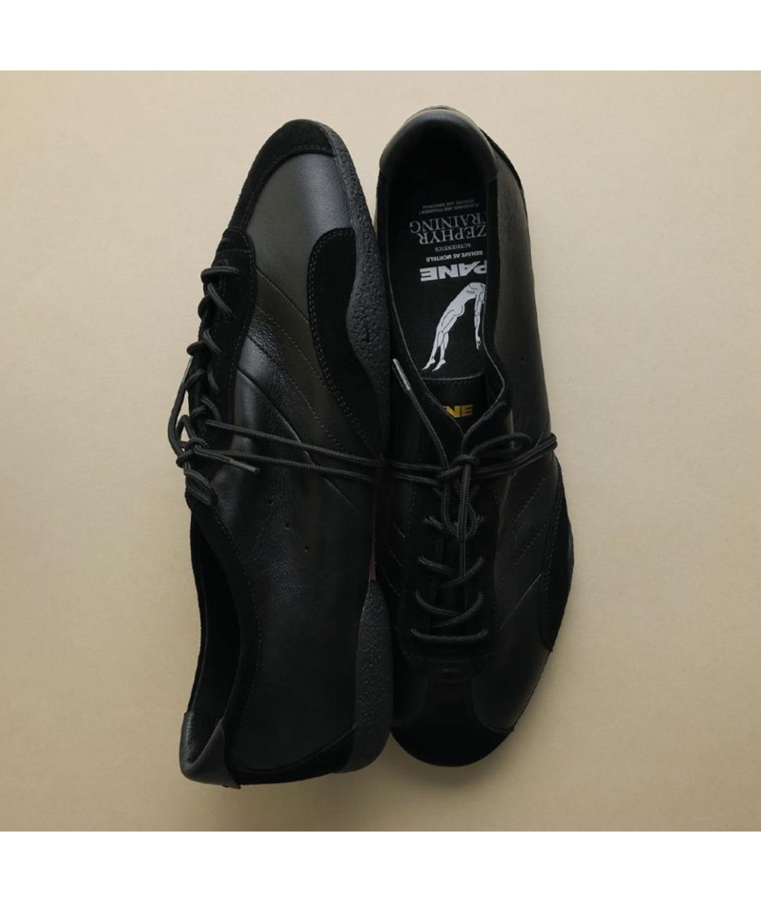 PANE Черные кожаные кеды, фото 5