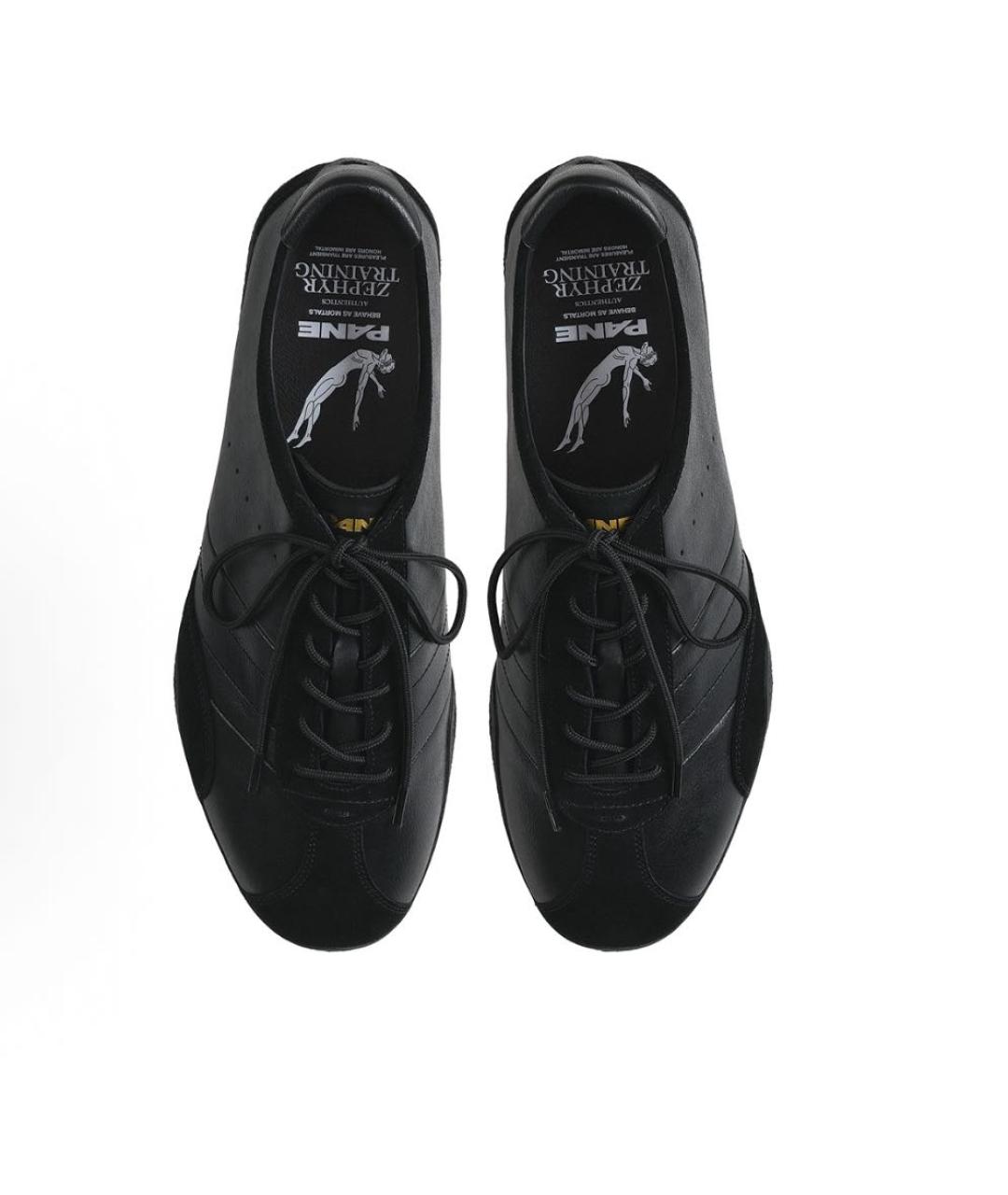 PANE Черные кожаные кеды, фото 2
