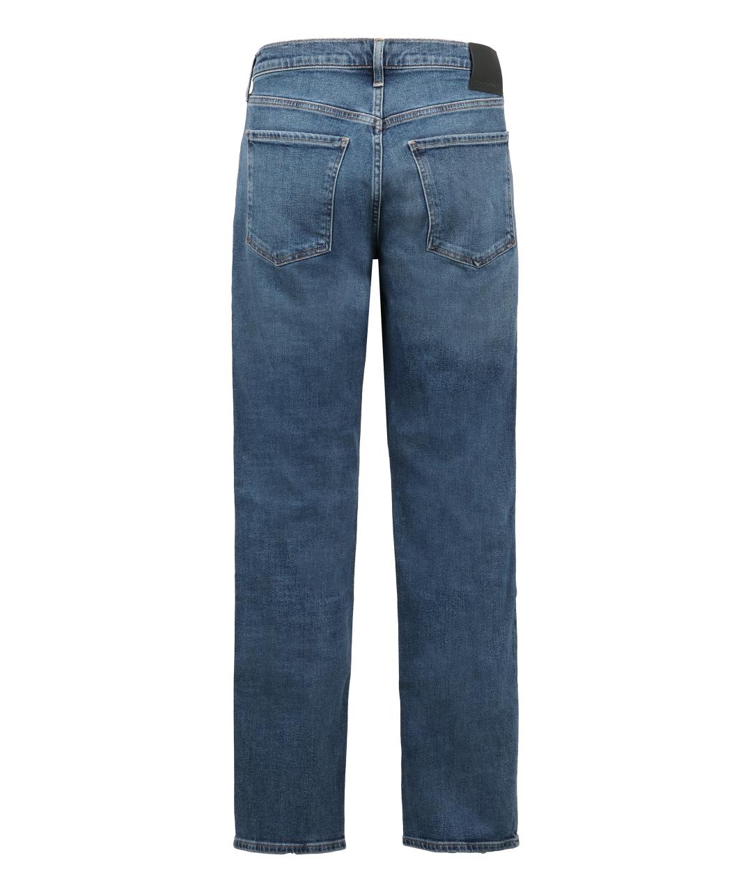 Citizien Of Humanity Синие хлопковые прямые джинсы, фото 2