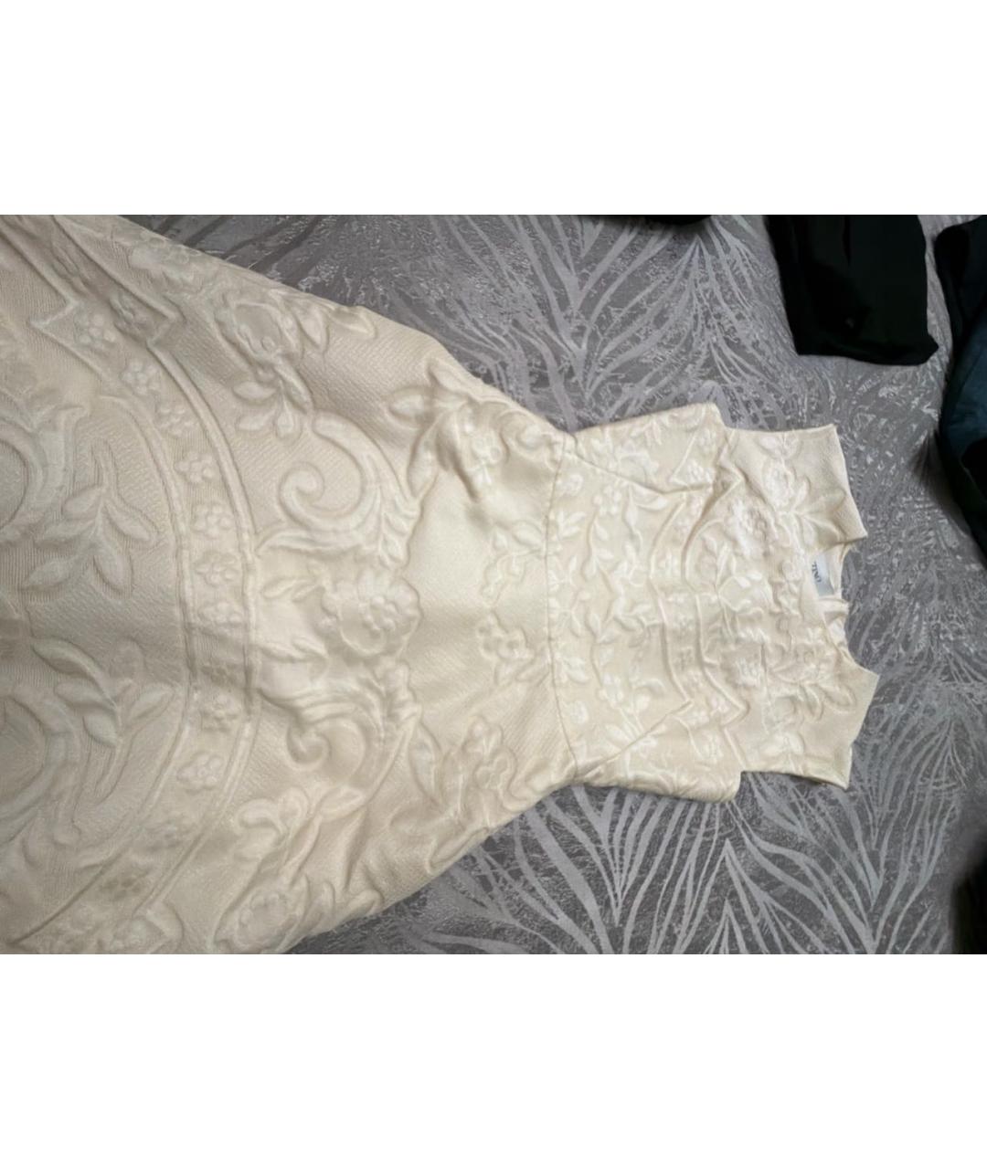 VALENTINO Белое коктейльное платье, фото 4