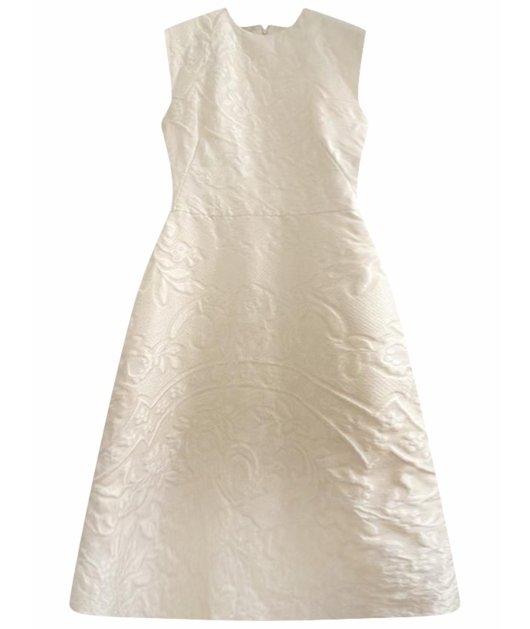 VALENTINO Белое коктейльное платье, фото 1