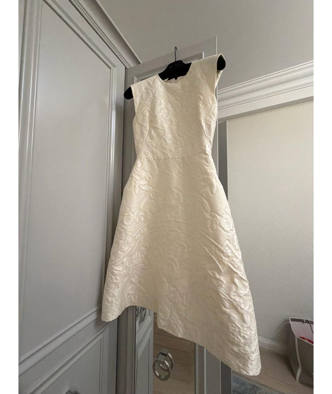VALENTINO Белое коктейльное платье, фото 5