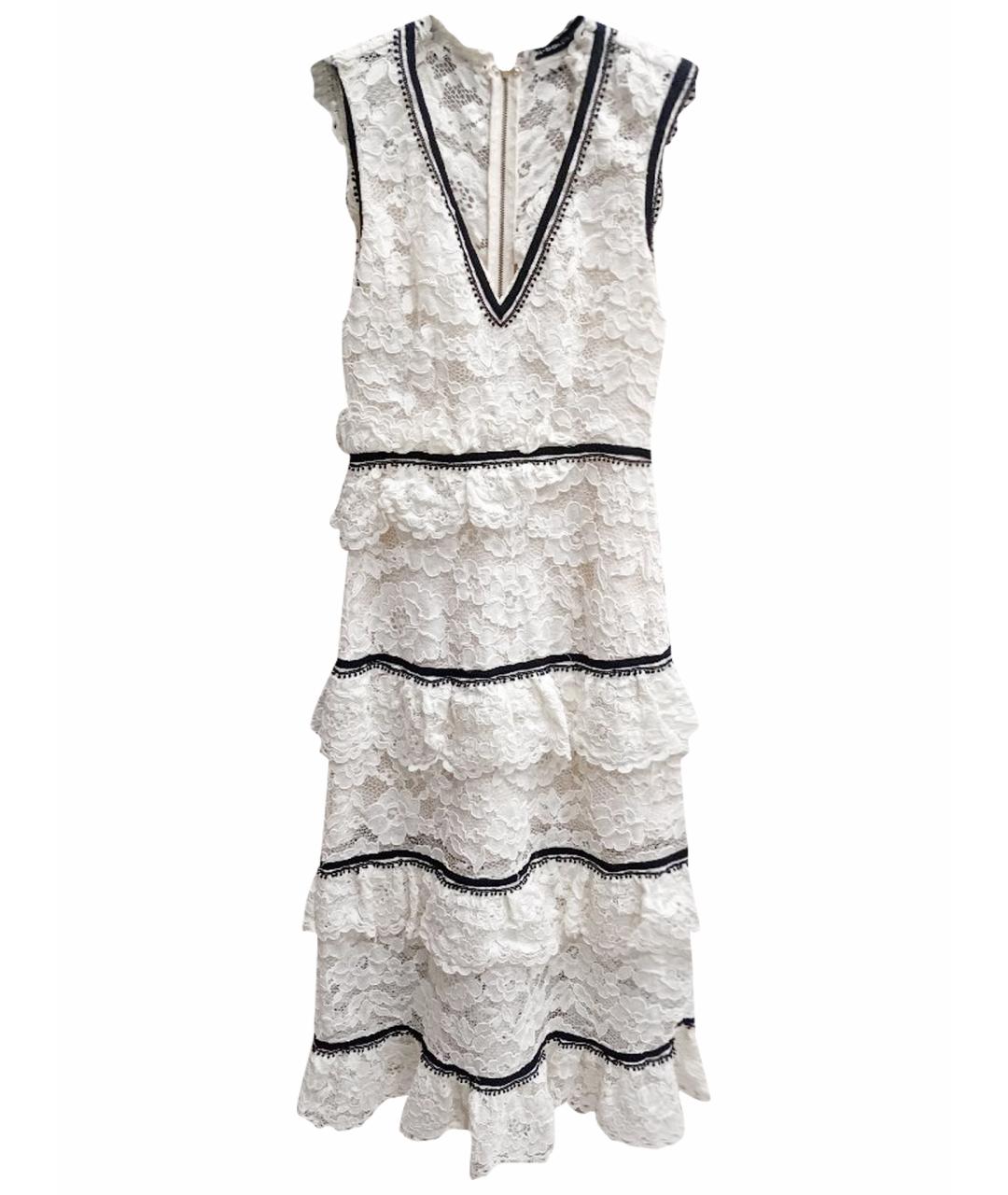 SELF-PORTRAIT Белое кружевное повседневное платье, фото 1