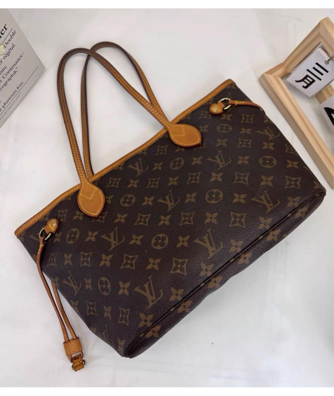 LOUIS VUITTON Коричневая сумка тоут, фото 4