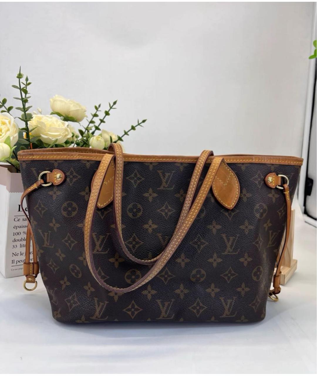 LOUIS VUITTON Коричневая сумка тоут, фото 6